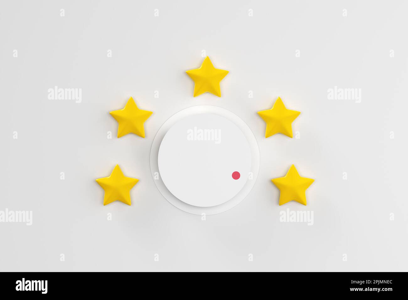 Augmenter la satisfaction et la notation des clients ou des clients. Meilleure qualité de service d'entreprise et amélioration des retours positifs. Bouton du compteur de satisfaction client Banque D'Images