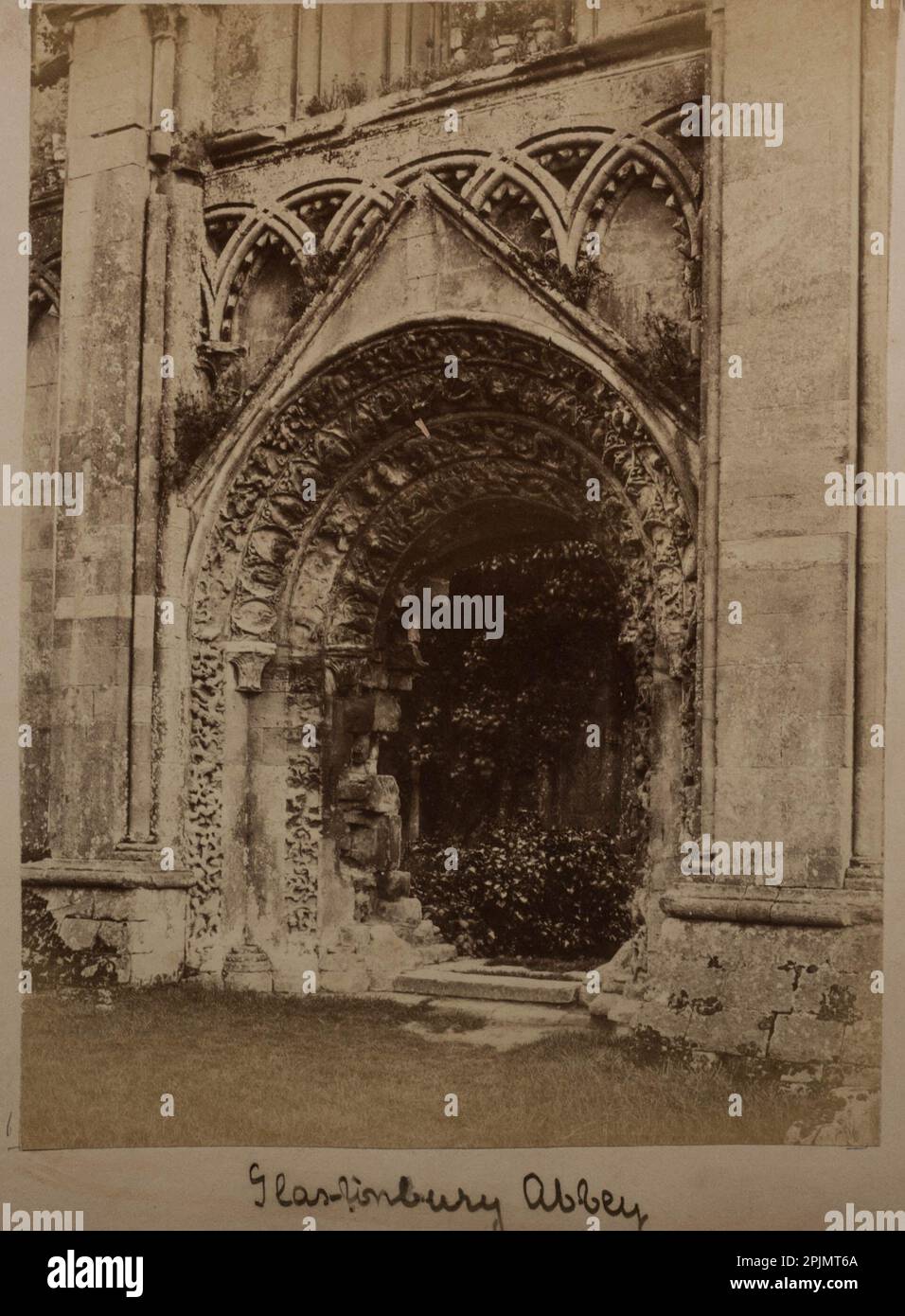 Glastonbury Abbey Banque D'Images