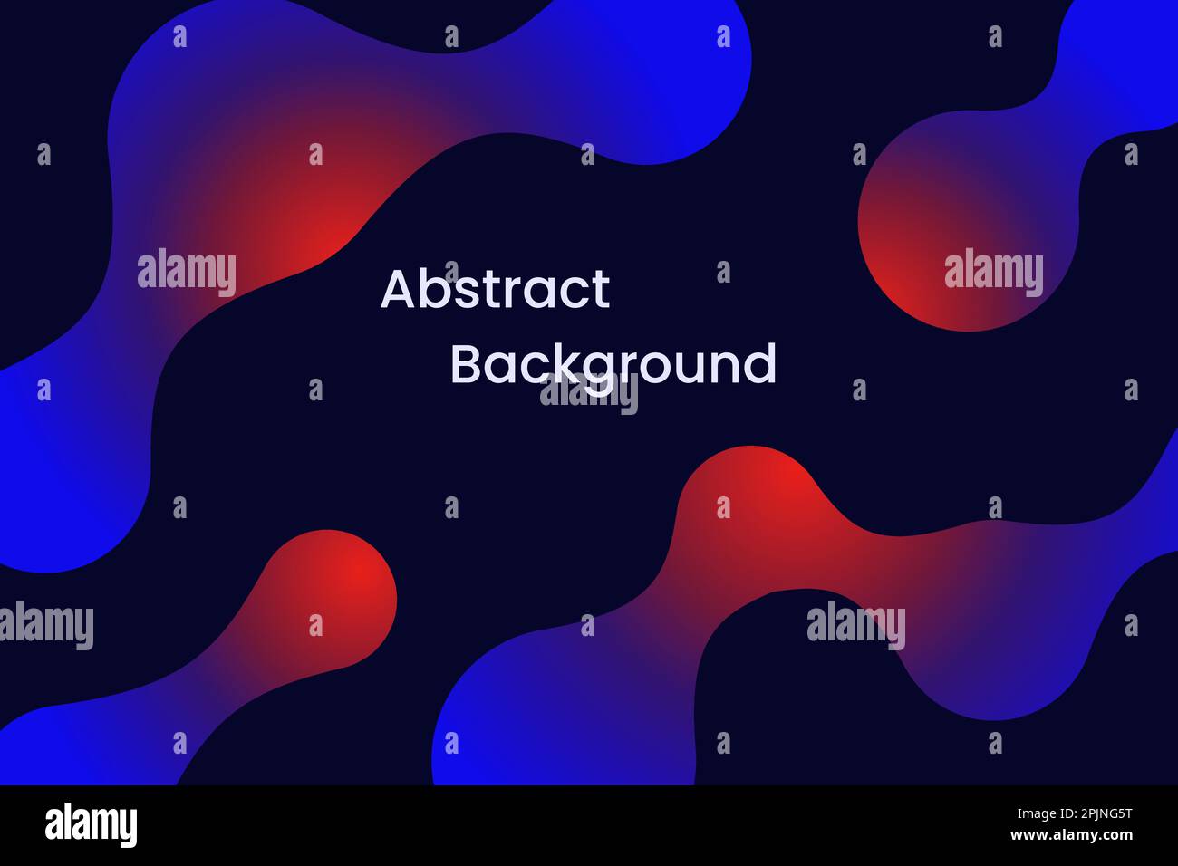 Arrière-plan abstrait avec des formes fluides 3d comme des boules et des metaballs. Formes liquides fluorescentes, lumineuses ou lumineuses sur fond bleu. Sac abstrait tendance Illustration de Vecteur