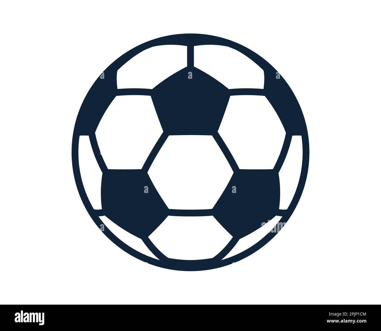 Icône ballon de football. Icône classique du ballon de football sur fond isolé. Icône Contour. Illustration vectorielle. Illustration de Vecteur