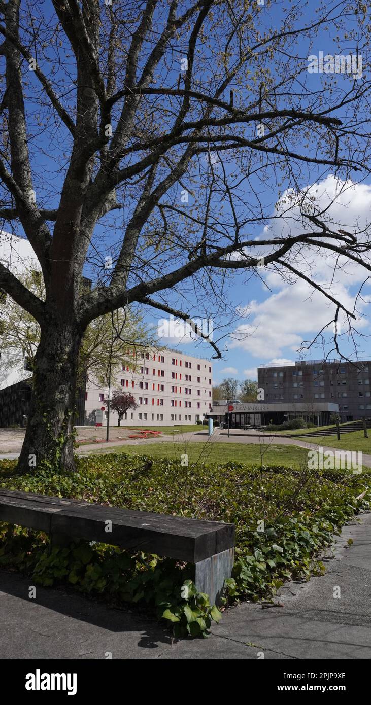 Etudiants Village Dorms à Bordeaux France Banque D'Images