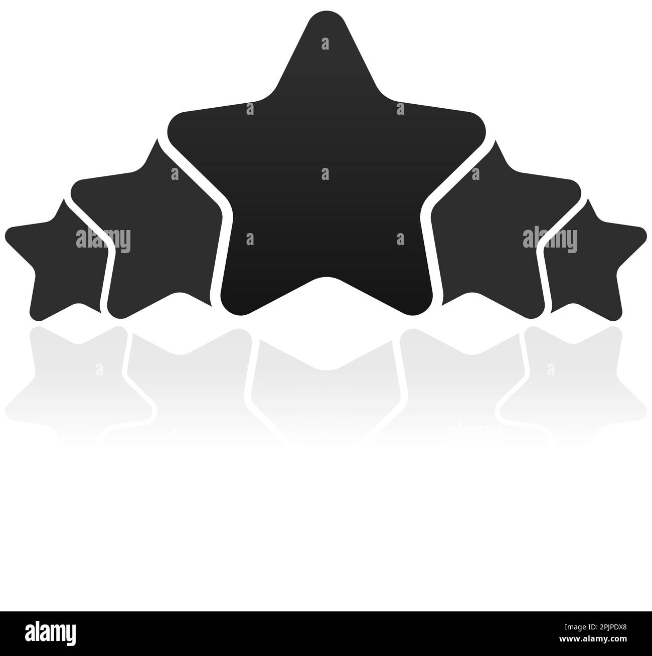 Star collage concept, vecteur rectangulaire collage mosaïque grille de photos isolées sur blanc Illustration de Vecteur