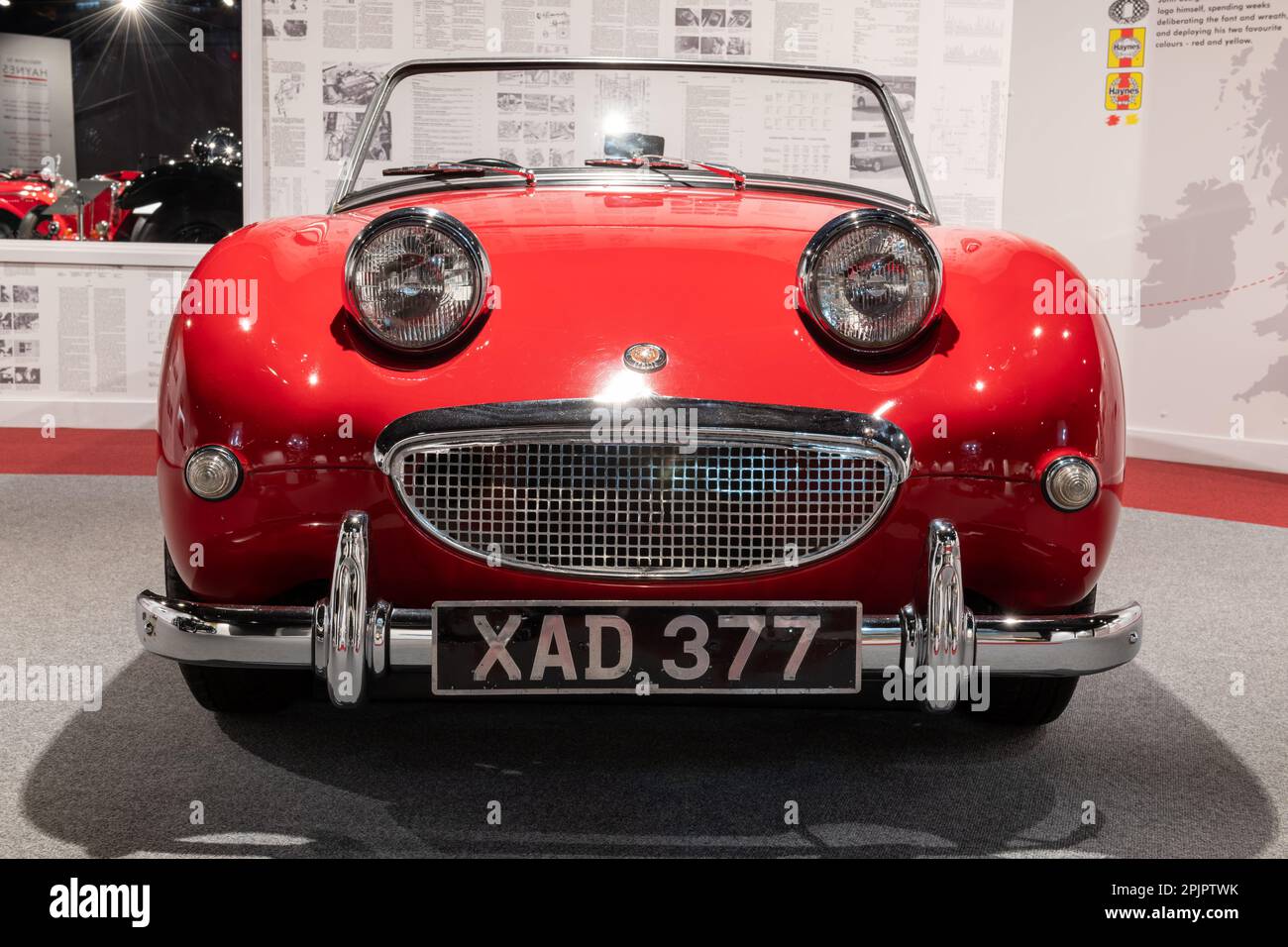 Sparkford.Somerset.United Kingdom.26 mars 2023.an Austin Healey Sprite est en exposition au Haynes Motor Museum dans le Somerset Banque D'Images