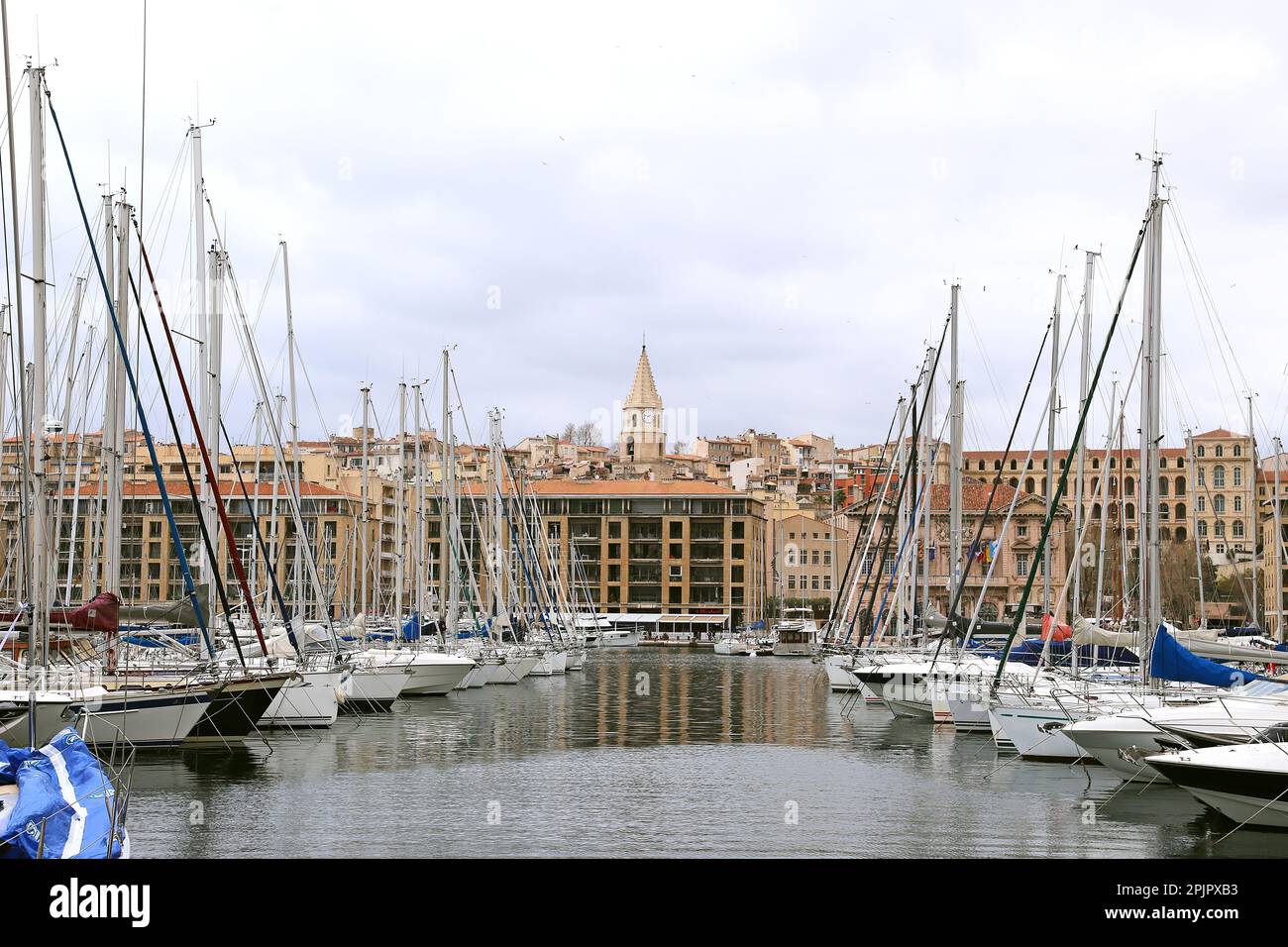 Vieux Port, Marseille, Bouches-du-Rhône, Provence, France, Mer Méditerranée, Europe Banque D'Images