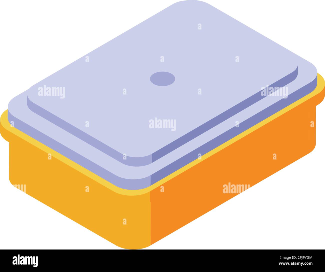 Icône de pot à pain vecteur isométrique. Bac à vaisselle. Équipement de moulage Illustration de Vecteur