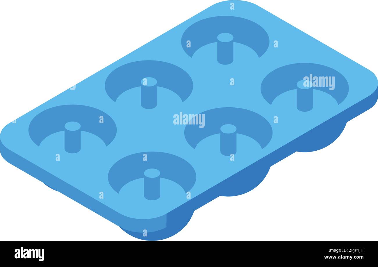 Icône de boulangerie silicium vecteur isométrique. Plat en métal. Équipement de moulage Illustration de Vecteur