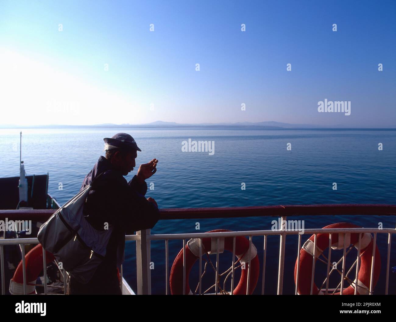 Traversée du détroit de Dardanelles en Turquie Banque D'Images