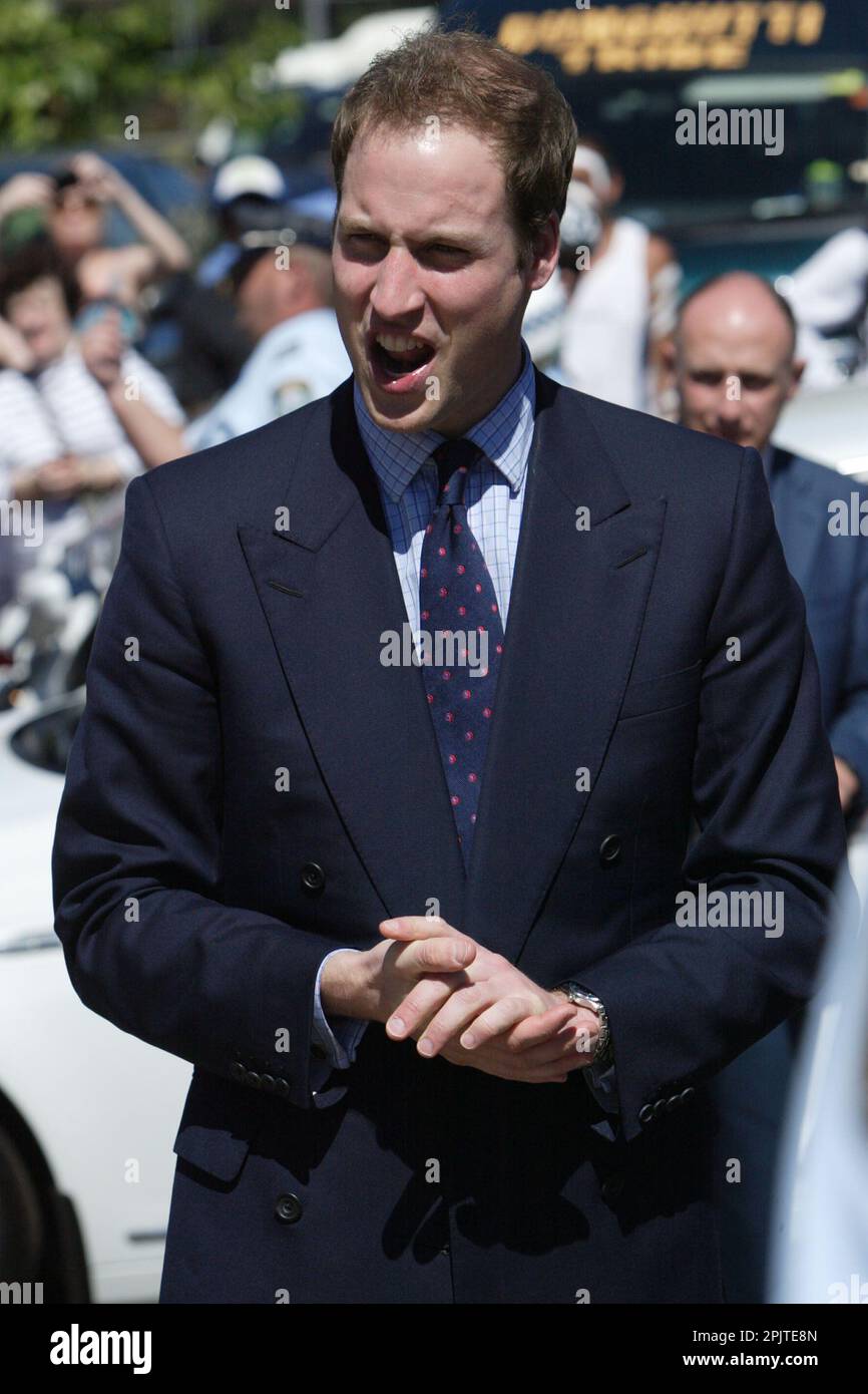 Le Prince William visite le Centre communautaire Redfern pour les Australiens indigènes le premier jour de sa visite de trois jours en Australie. Sydney, Australie - 19.01.10 Banque D'Images