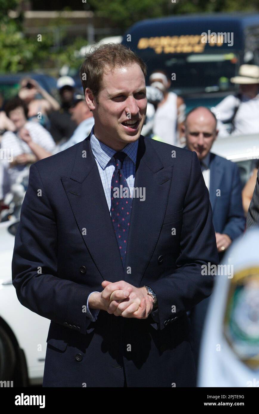 Le Prince William visite le Centre communautaire Redfern pour les Australiens indigènes le premier jour de sa visite de trois jours en Australie. Sydney, Australie - 19.01.10 Banque D'Images