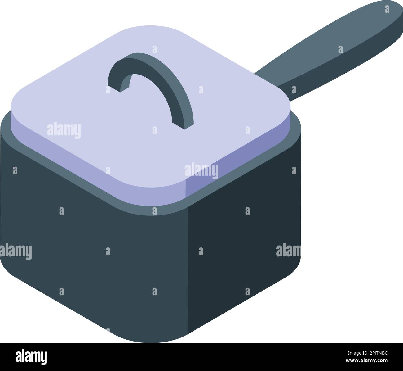 Icône de casserole vecteur isométrique. Boulangerie en métal. Équipement de moulage Illustration de Vecteur