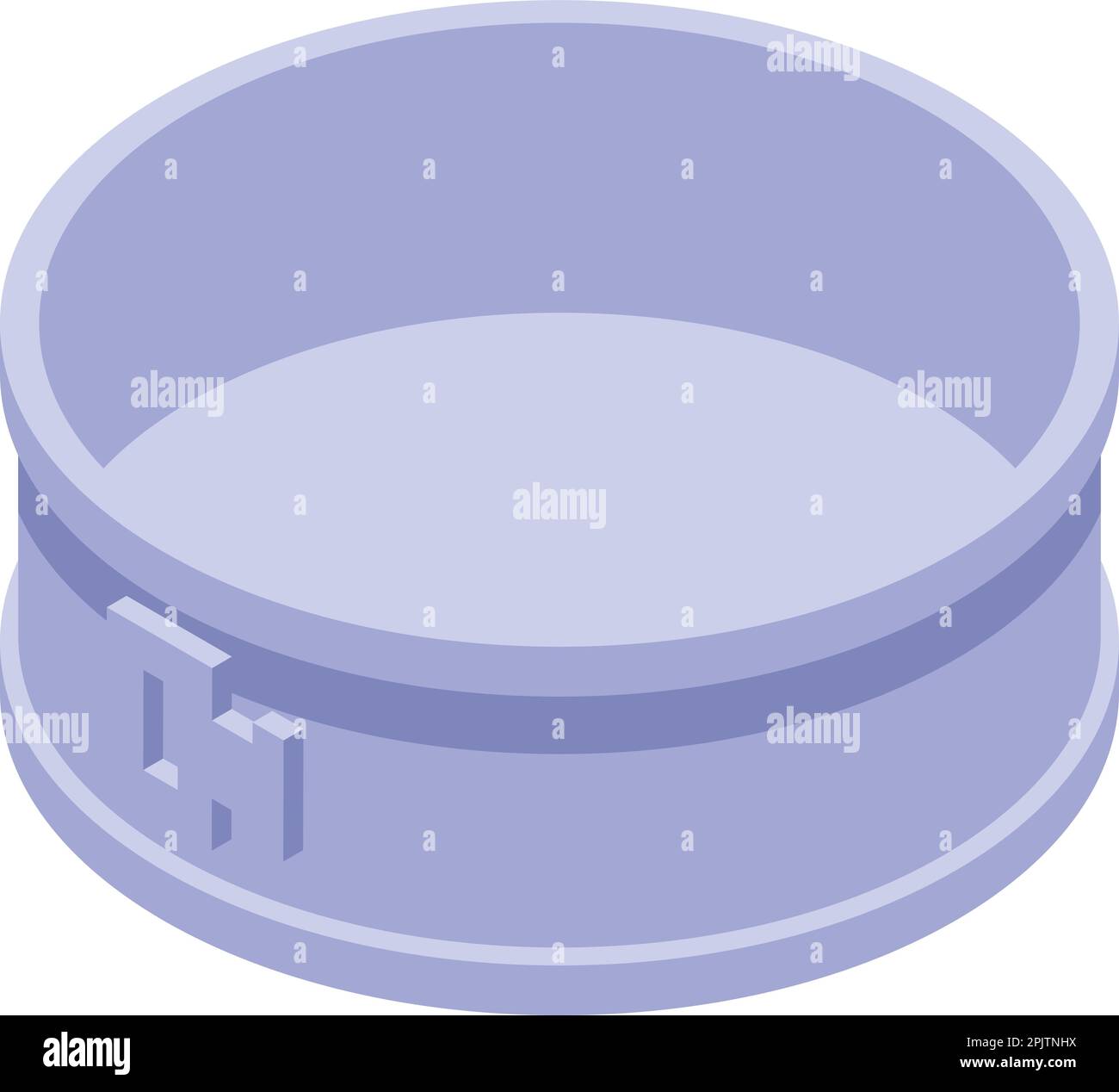 Vecteur isométrique de l'icône de déplacement de métal. Plat de boulangerie. Équipement de moulage Illustration de Vecteur