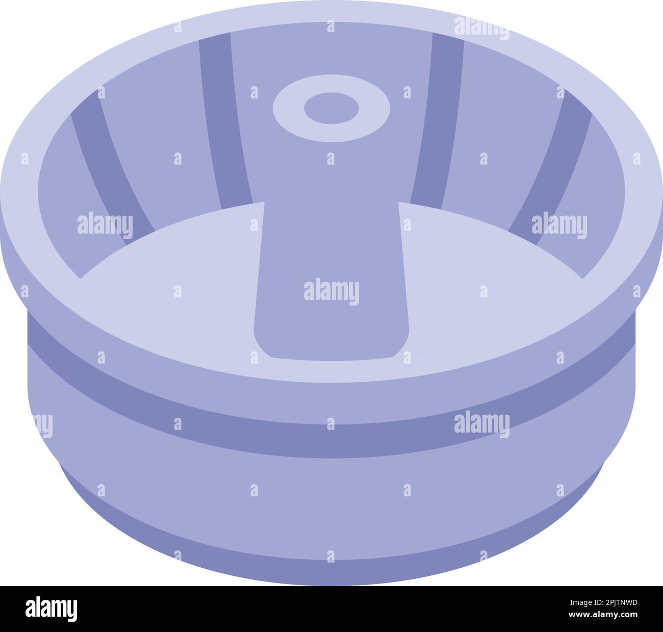 Icône de pot à pâtisserie, vecteur isométrique. Boulangerie-pâtisserie. Cuisson par moule Illustration de Vecteur