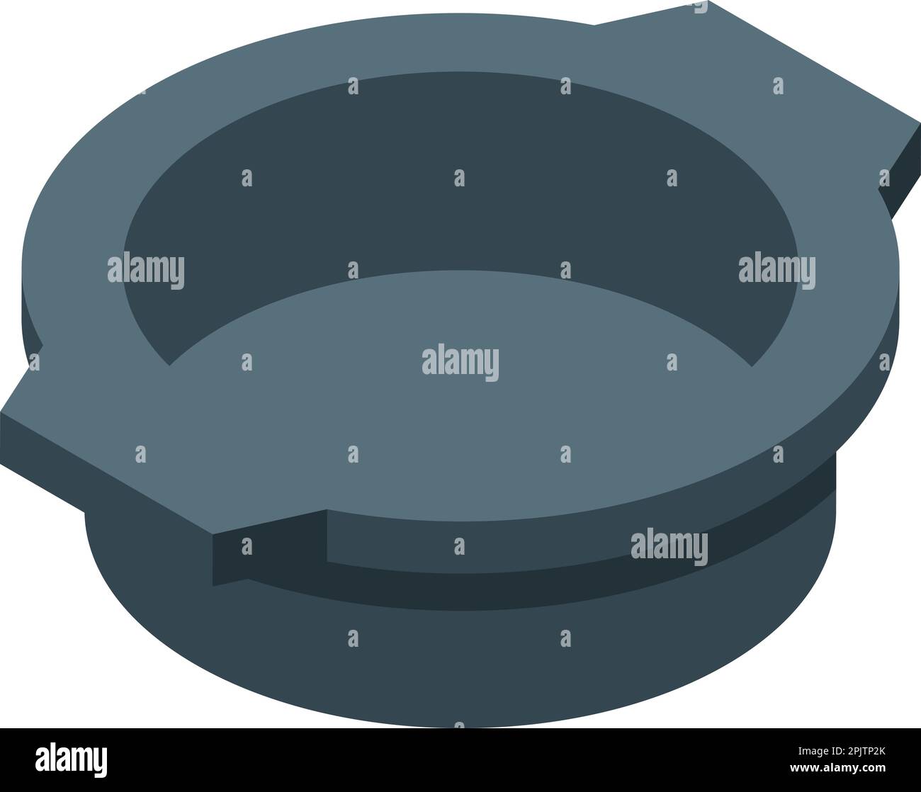 Bakeware icône vecteur isométrique. Cuisson du métal. Plat de boulangerie Illustration de Vecteur