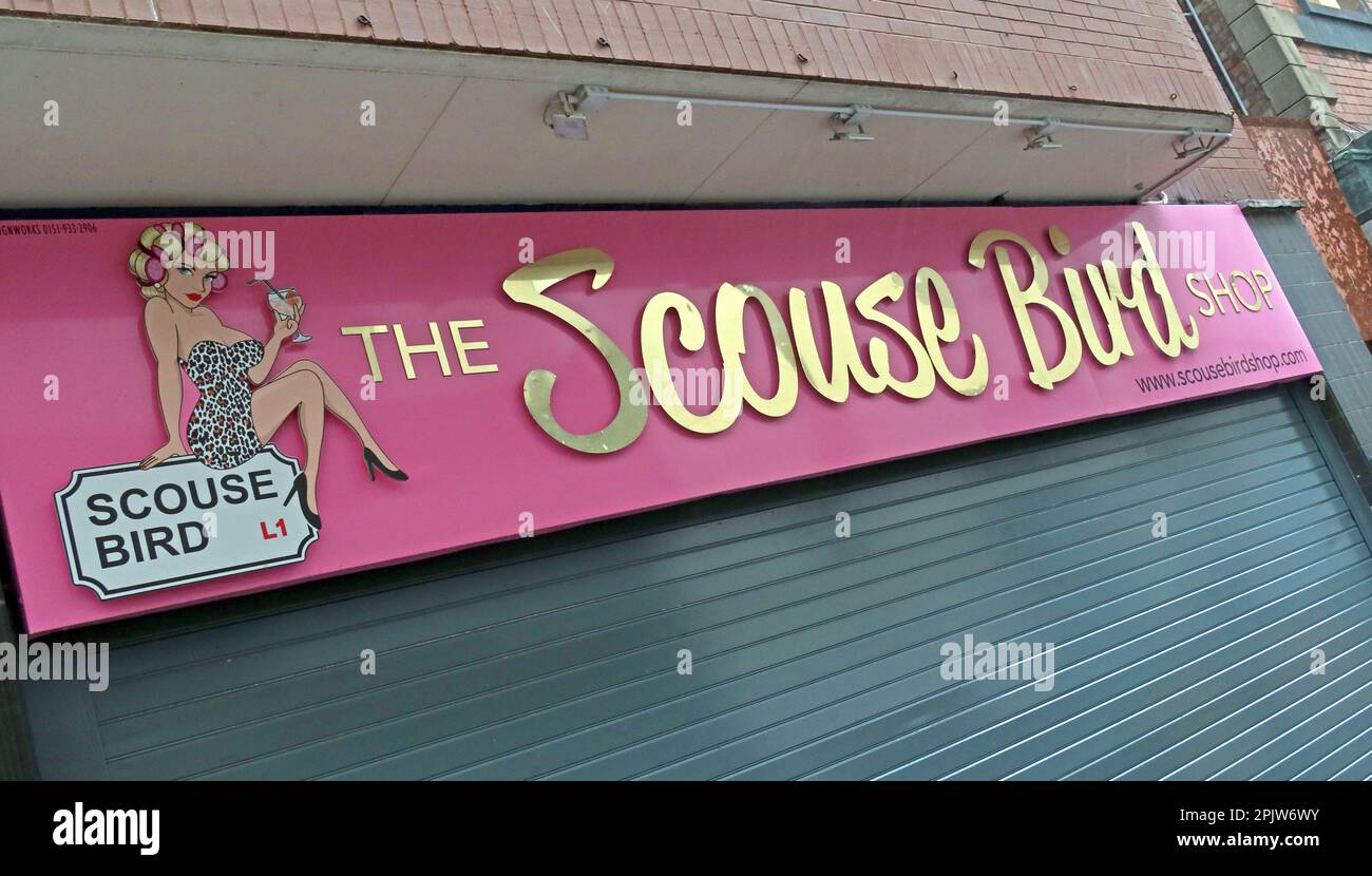 The Scouse Bird Shop, Inside Boutique 56, Hôtel, Stanley Street, Liverpool, Merseyside, Angleterre, Royaume-Uni, L1 6AU - scousebirdshop.com Banque D'Images