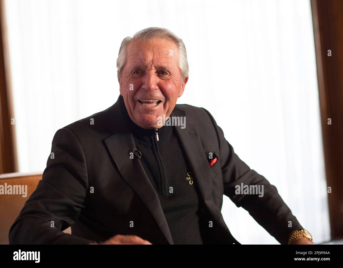 Champion du monde golfeur Gary joueur souriant Banque D'Images