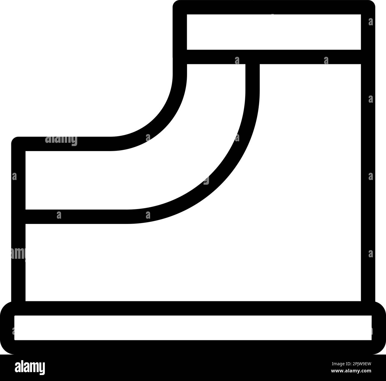 Vecteur de contour de l'icône Skatepark. Parc de skate. Rampe d'accès à la ville Illustration de Vecteur