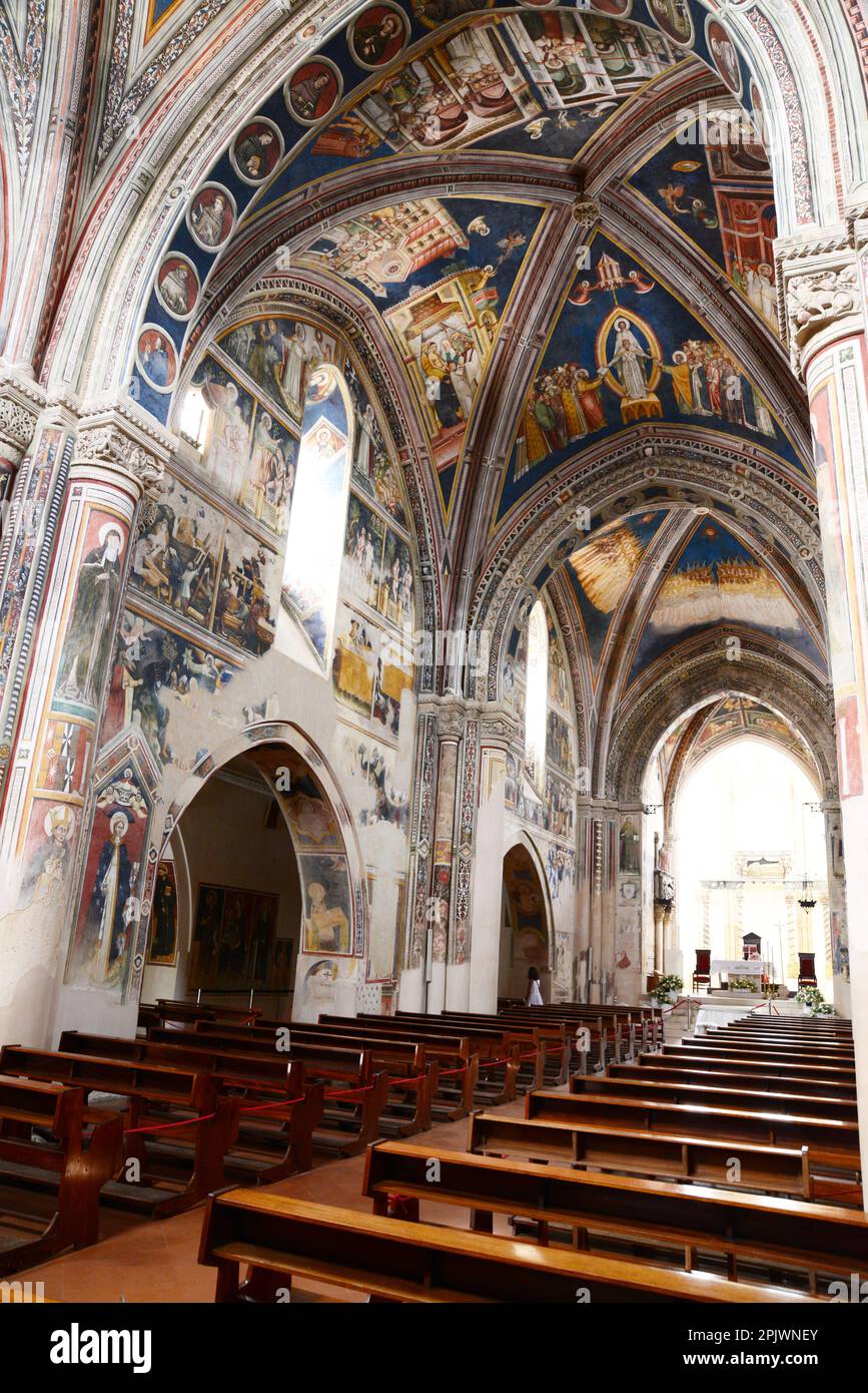 La basilique de Santa Caterina d'Alessandria, l'un des monuments gothiques les plus célèbres de Puglia, est un bâtiment dans le centre historique de Galatina, AP Banque D'Images