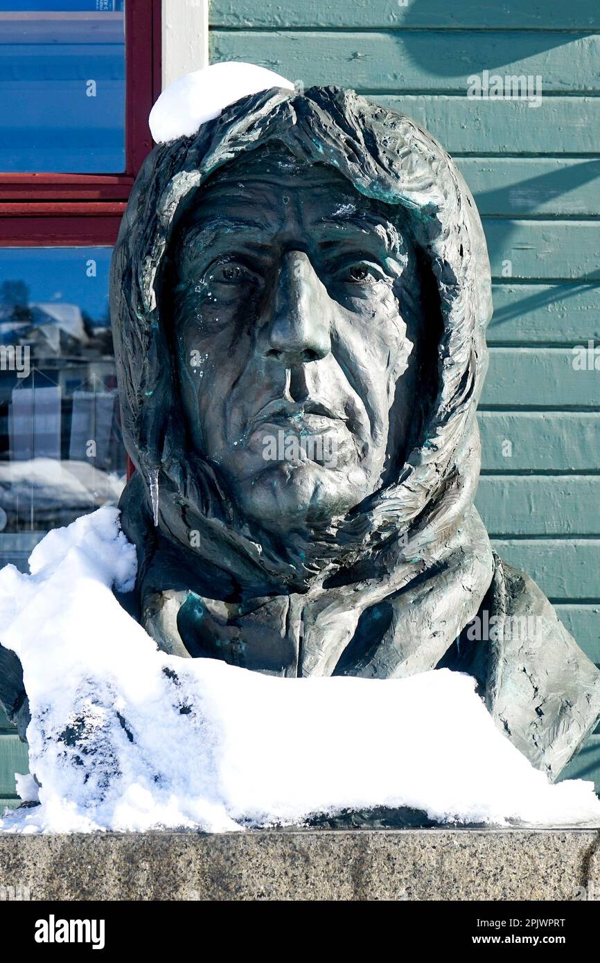 Roald Amundsen, Tromso, Norvège. Banque D'Images