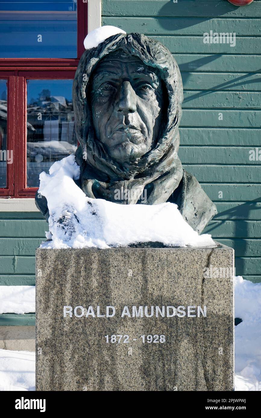 Roald Amundsen, Tromso, Norvège. Banque D'Images