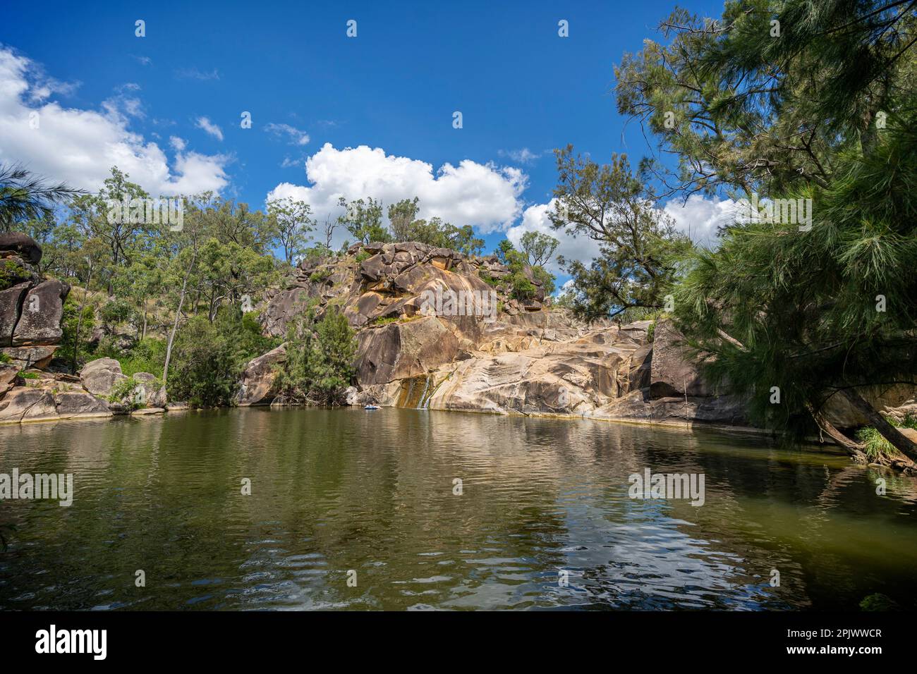 Cascade de Coomba, Maidenwell, South Burnett, Queensland, Australie Banque D'Images