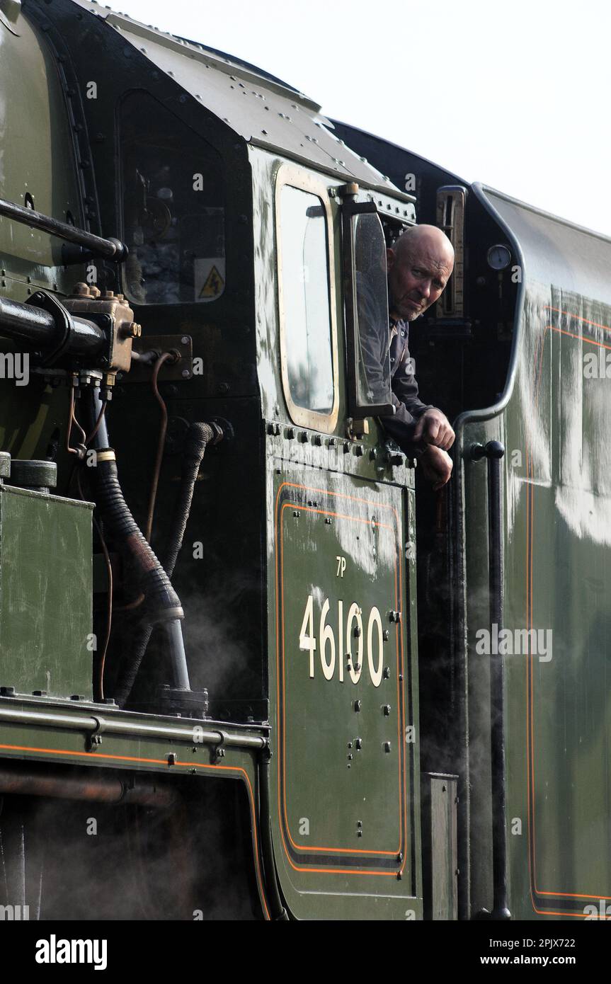 « Royal Scot » à la gare de Kidderminster. Banque D'Images