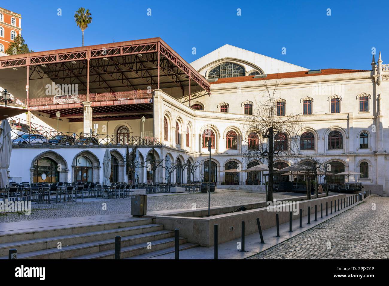 La gare de Rossio, Lisbonne, Portugal Banque D'Images