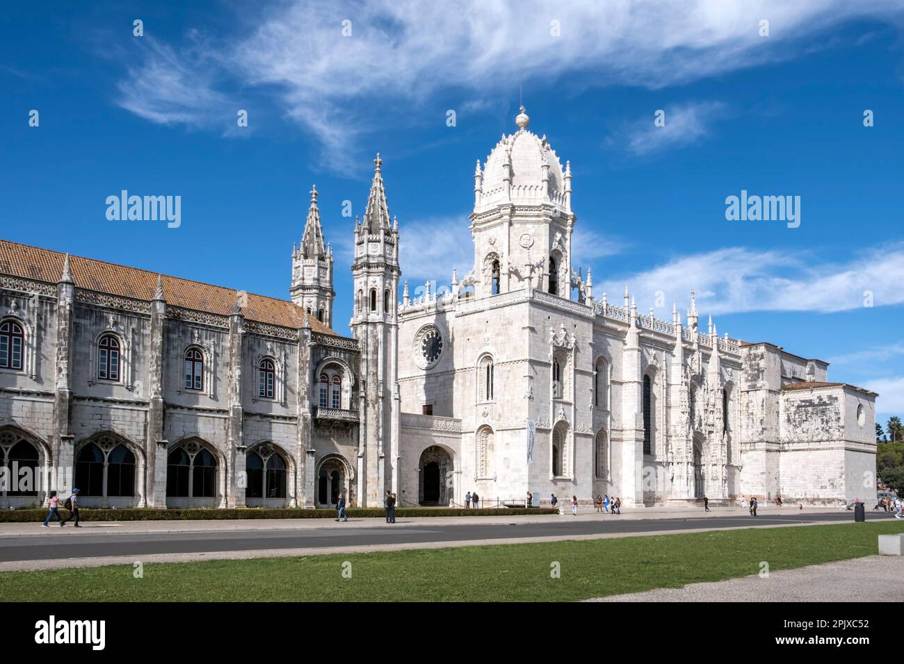 Le Monastère de Jeronimos ou le Monastère de Hieronymites, Lisbonne, Portugal Banque D'Images