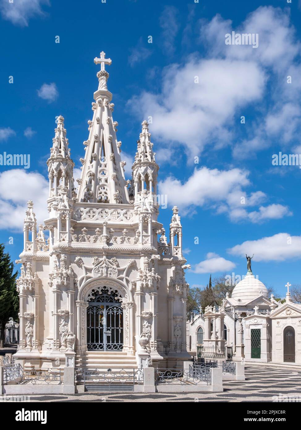 Cimetière Alto de Sao Joao (Cemiterio do Alto de Sao Joao), Lisbonne, Portugal Banque D'Images