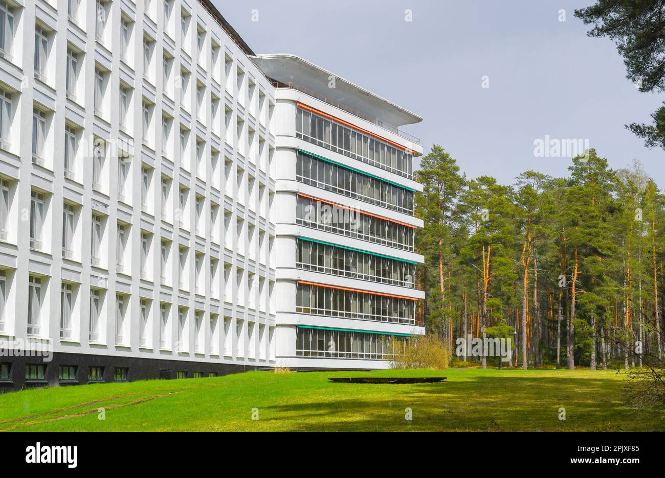 Sanatorium Paimio conçu par l'architecte Alvar Aalto Banque D'Images