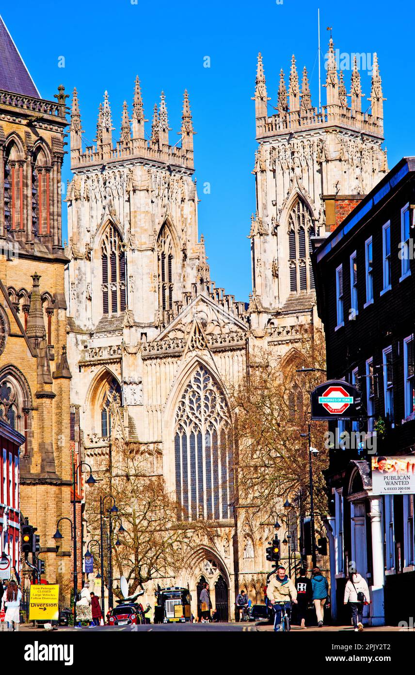 York minster, Museum Street, York, Yorkshire, Angleterre Banque D'Images