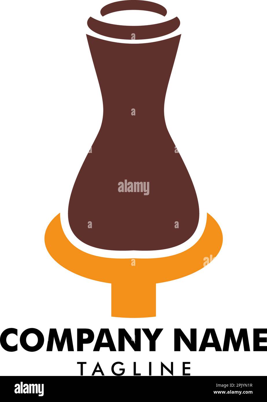 Logo Poterie modèle Design Vector Illustration de Vecteur