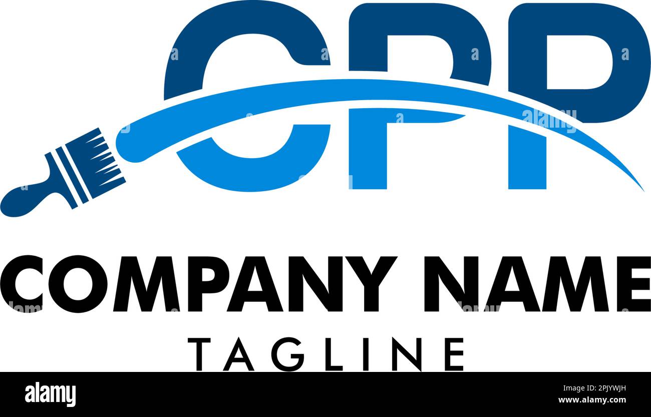 Lettre initiale du logo CPP avec pinceau Illustration de Vecteur Lettre initiale du logo CPP avec pinceau Illustration de Vecteur
