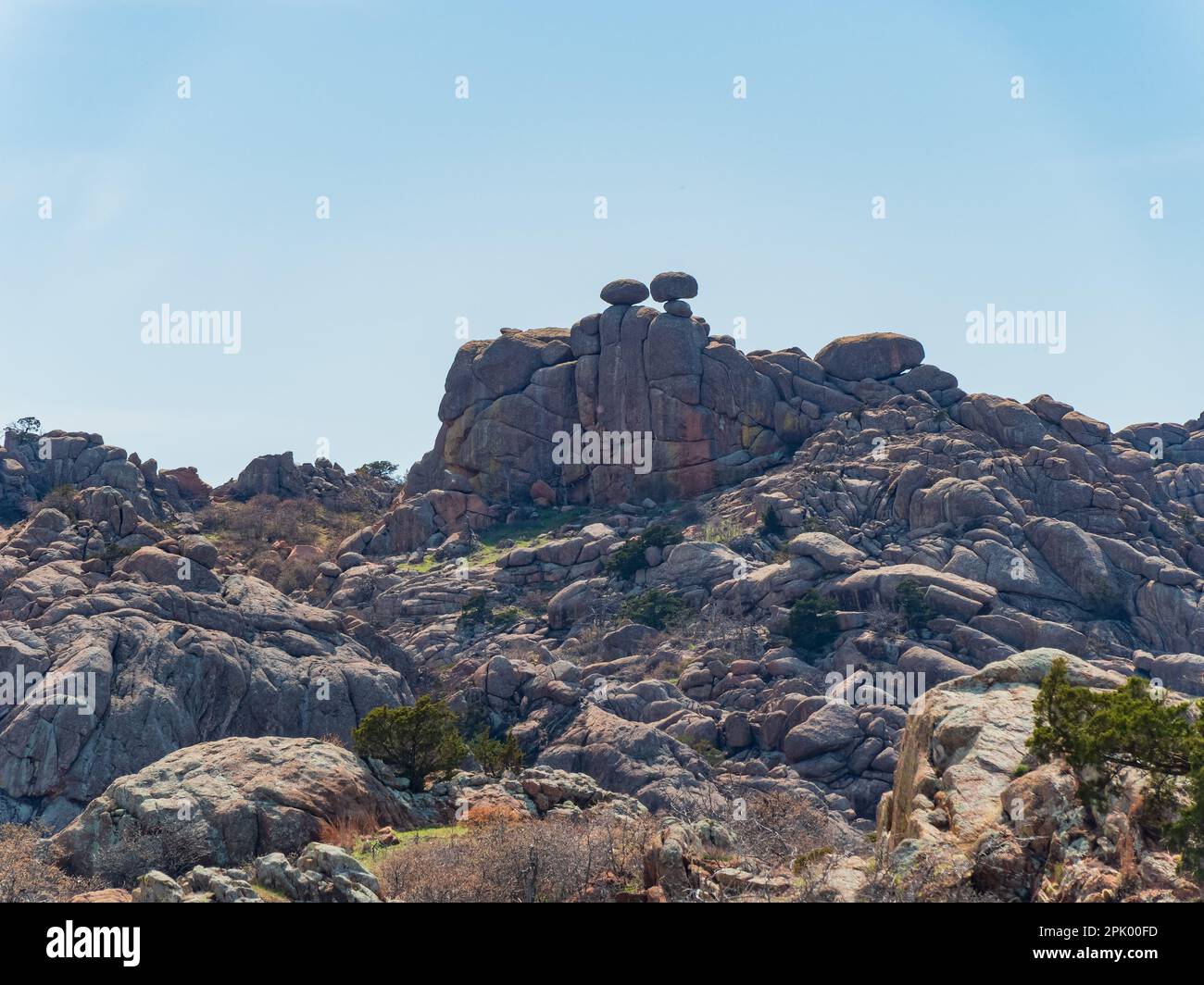 Vue ensoleillée sur le paysage de Crab Eyes Trail dans la réserve