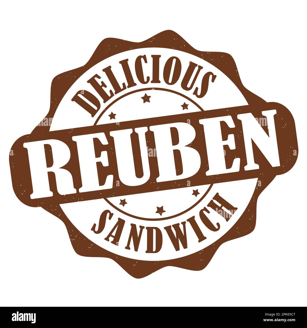 Tampon de caoutchouc de grunge Reuben sur fond blanc, illustration vectorielle Illustration de Vecteur