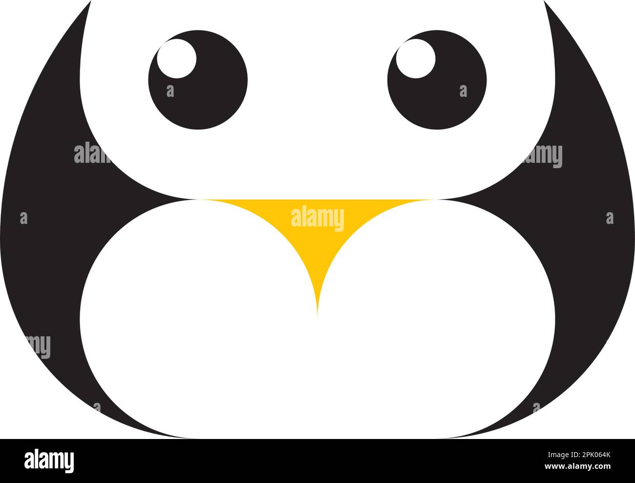 mignon drôle petit bébé pingouin logo vecteur clipart design Illustration de Vecteur