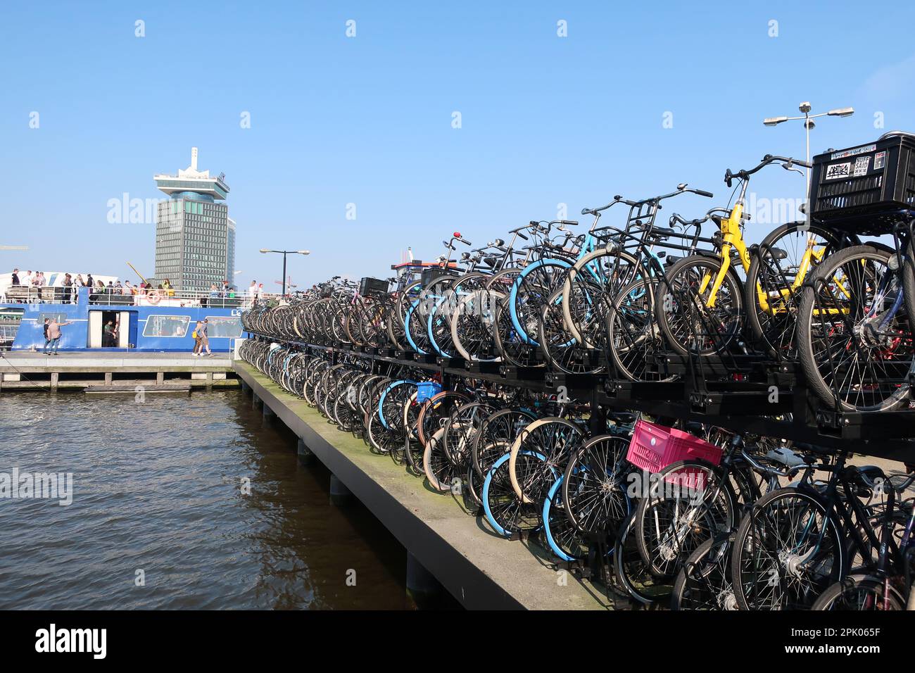 Amsterdam Centraal Banque D'Images