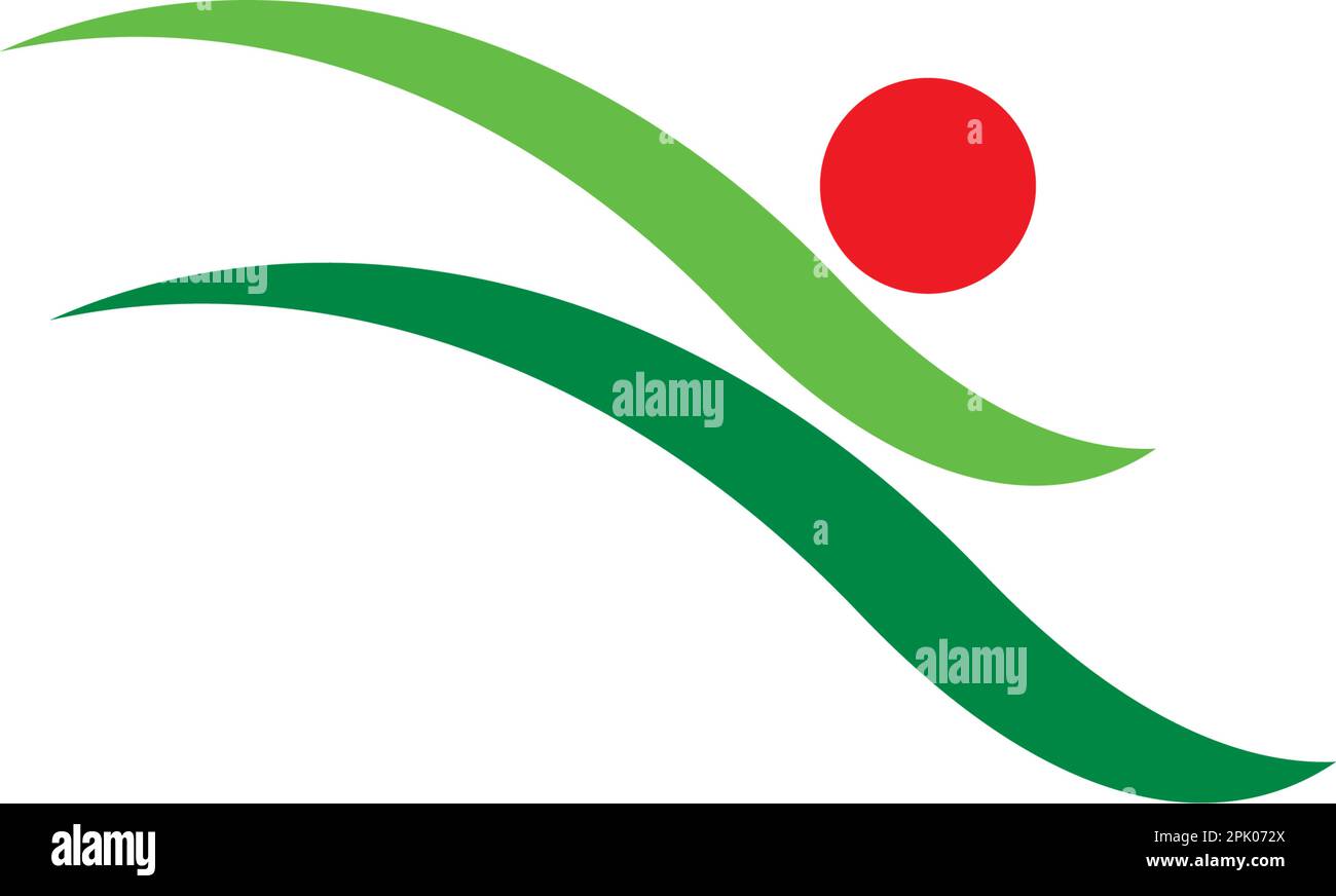 logo de course à pied de l'athlète homme motif vectoriel Illustration de Vecteur