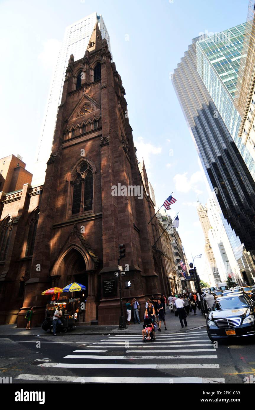 L'église presbytérienne de la Cinquième Avenue à Manhattan, New York, États-Unis. Banque D'Images