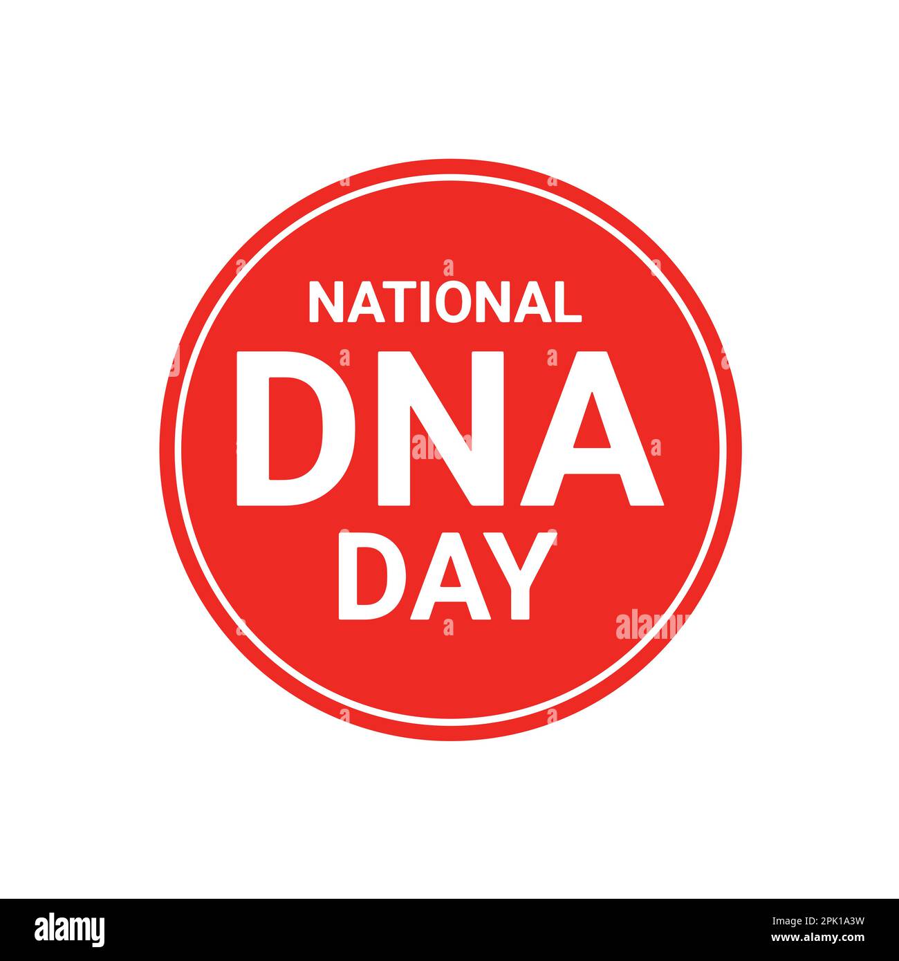 Journée nationale de l'ADN. Illustration vectorielle pour carte de vœux, affiche, bannière, prospectus. Illustration de Vecteur