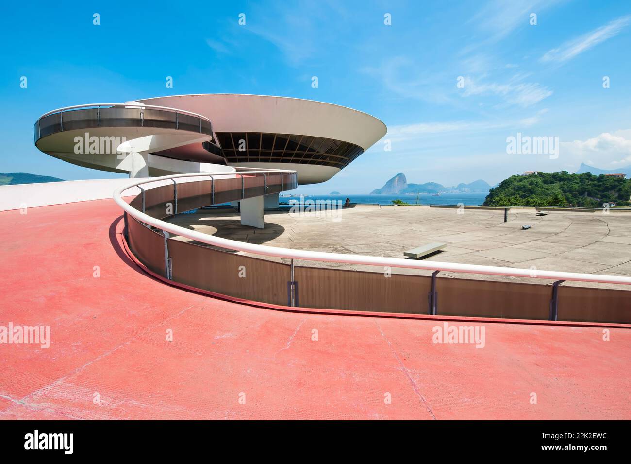 Niemeyer Musée des Arts Contemporains, Niteroi, Rio de Janeiro, Brésil Banque D'Images