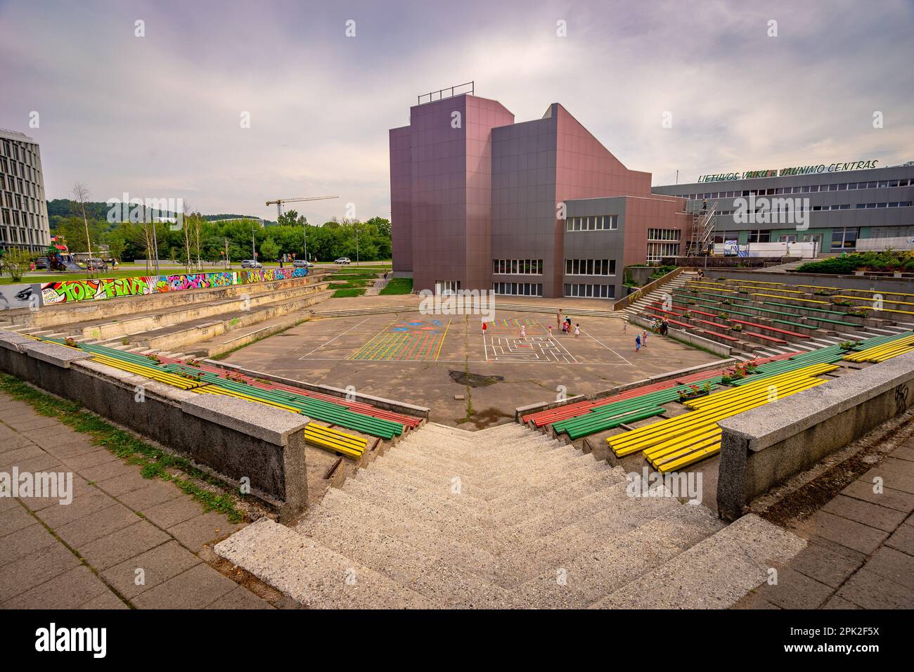 Vilnius, Lituanie - Centre de la capitale pour les enfants et la jeunesse Banque D'Images