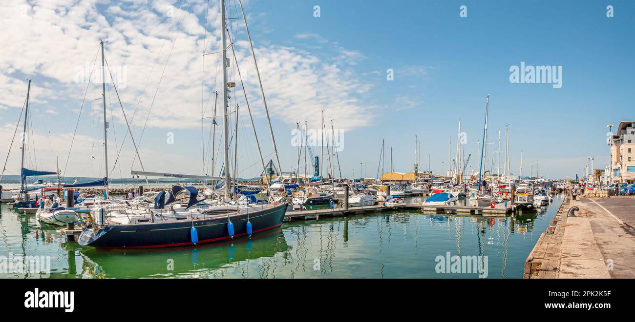 Poole Quay à Poole Harbour à Dorset, Angleterre, Royaume-Uni Banque D'Images
