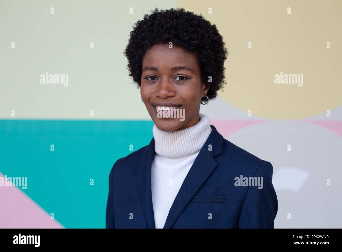 Fille africaine afro har Banque D'Images Fille africaine afro har Banque D'Images