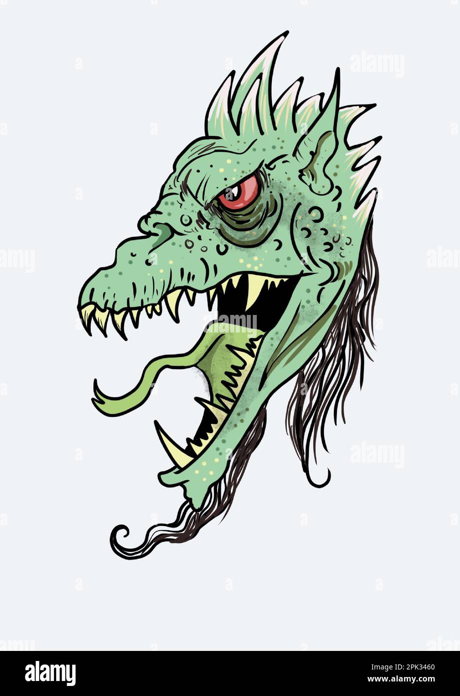 illustrations de dinosaures Banque D'Images