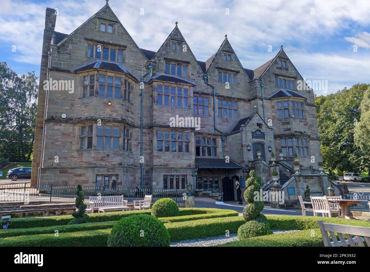 Weston Hall Hotel & Restaurant, bâtiment classé 16th Century Grade II*, Weston, Staffordshire, Angleterre, Royaume-Uni Banque D'Images