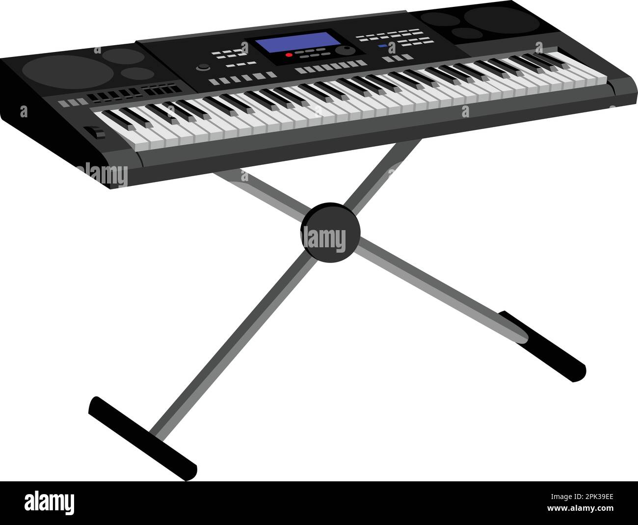 Instrument de musique à clavier électrique Illustration de Vecteur