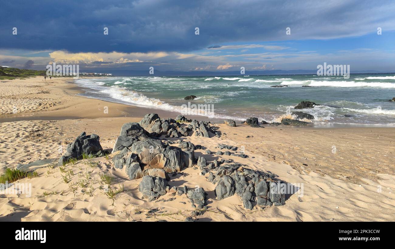 Vue sur la plage de la baie de Jeffrey en Afrique du Sud Banque D'Images
