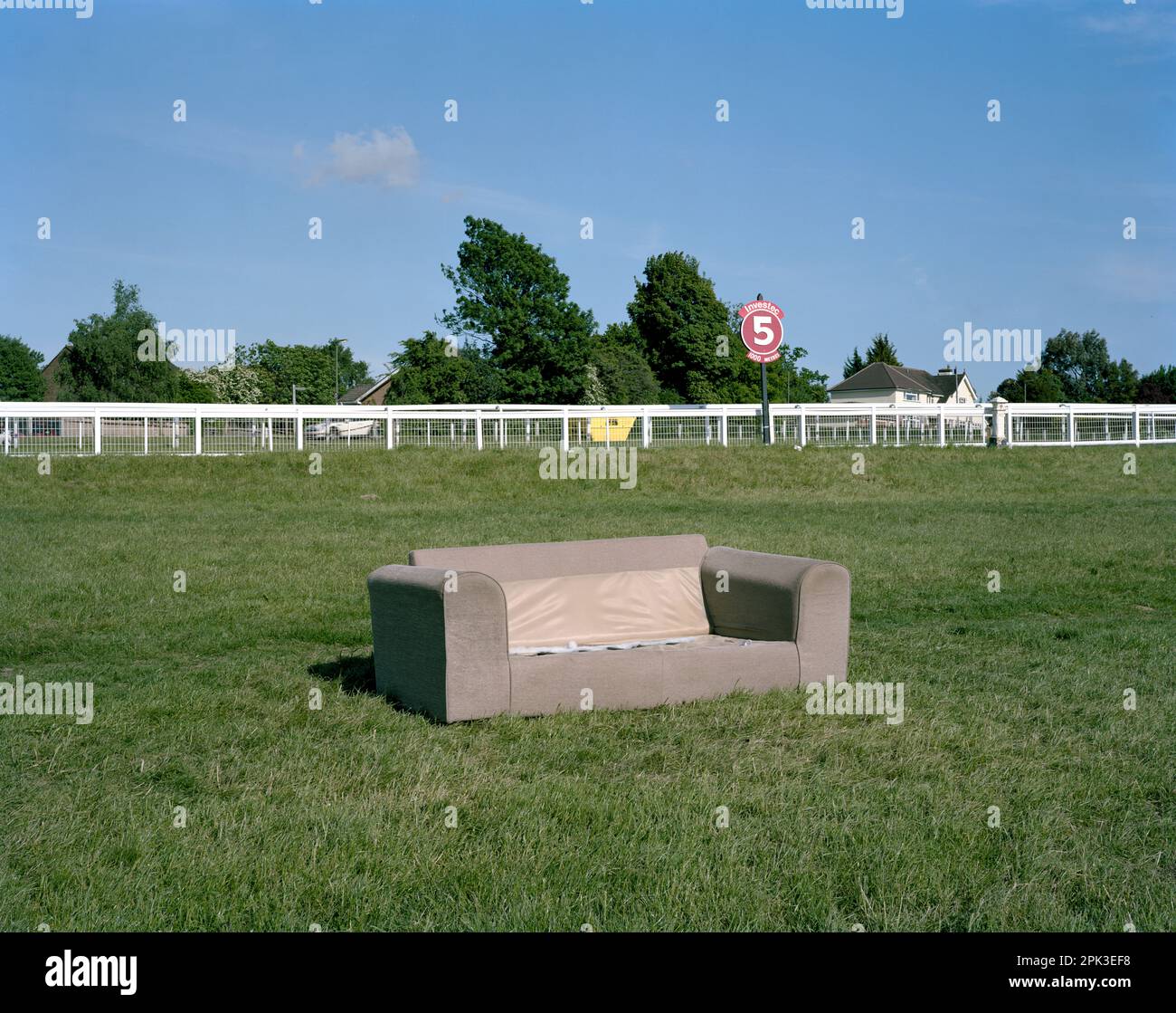 4 juin 1913. Tattenham Corner, Hippodrome d'Epsom, Surrey. Emily Wilding Davison était une militante militante militante qui a lutté pour le suffrage des femmes Banque D'Images