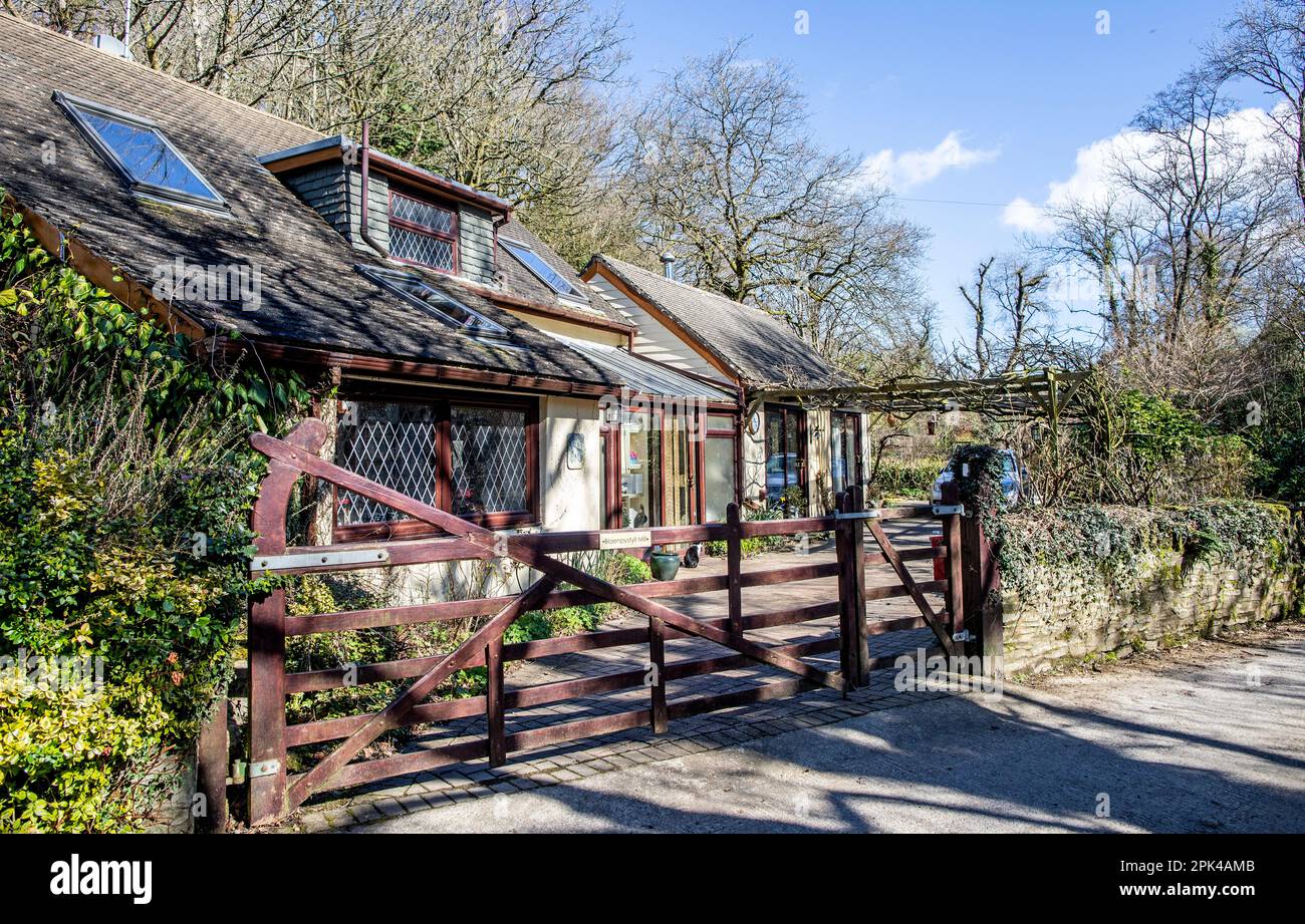 Architecture galloise traditionnelle Pembrokeshire pays de Galles Royaume-Uni Banque D'Images