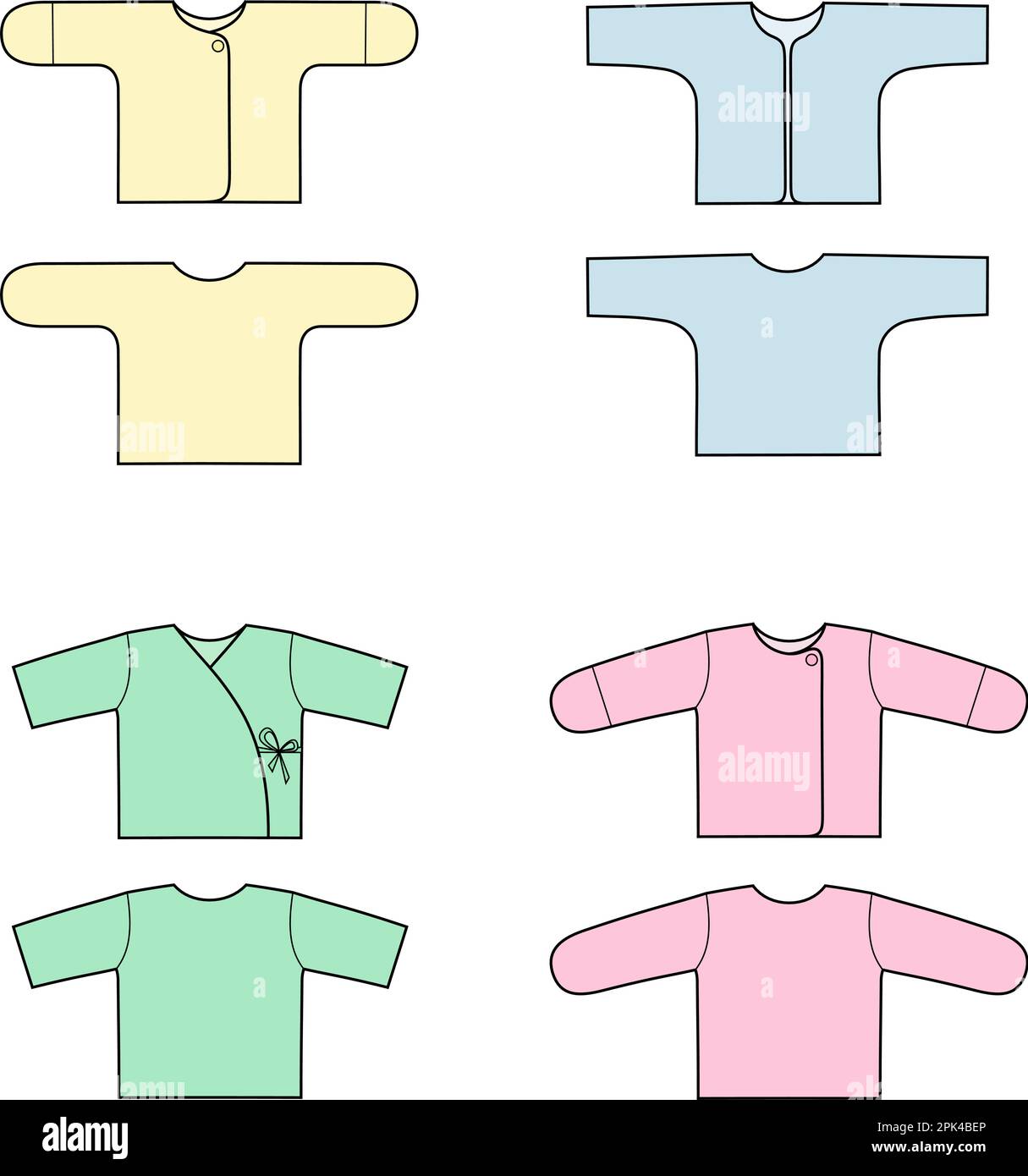 Blouse pour nouveau-né sur fond. Illustration de Vecteur